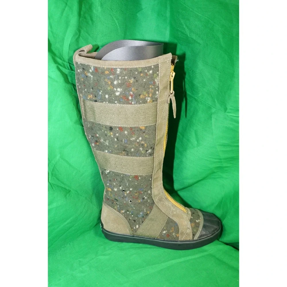 Sorel Womens Green Wool Zipper Knee High Winter Boots NL 1744-316 Size 7 - Picture 4 of 10